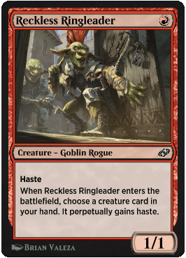 Reckless Ringleader from Magic Arena exclusive set Jumpstart: Historic Horizons