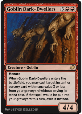 Goblin Dark-Dwellers from Magic Arena exclusive set Jumpstart: Historic Horizons