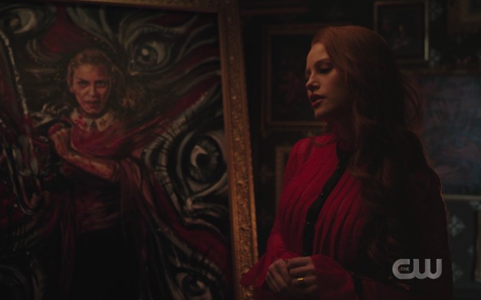 Cheryl Blossom's painting of Betty Cooper on Riverdale